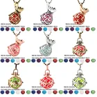 Винтажное ожерелье с медальоном, колье для беременных с музыкальным шариком, для ароматерапии, эфирное масло, ювелирные изделия для беременных