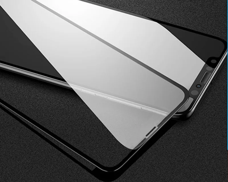 5 8 дюйма полное покрытие краев закаленное стекло для iPhone X|Сенсорные панели