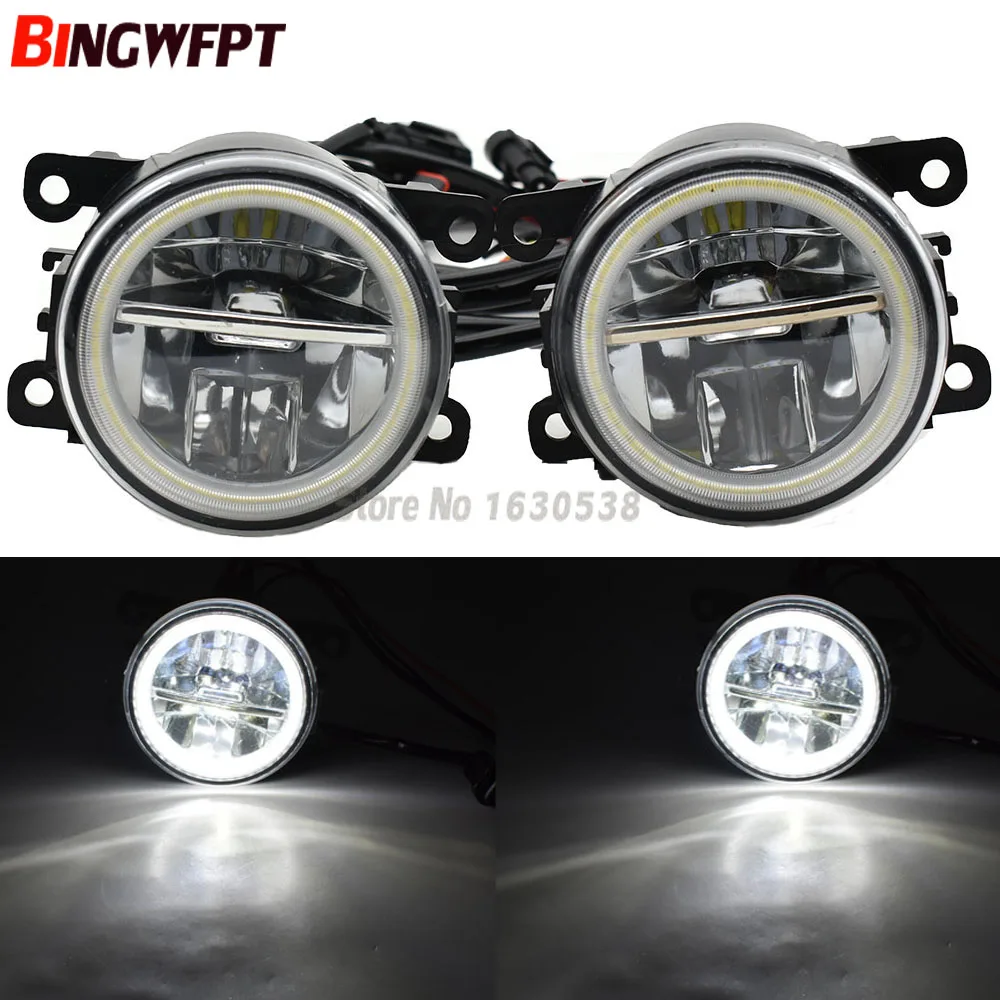 BM-white-Angel eye 2 шт. светодиодный фонарь с глаза ангела фары дневного света DRL для Citroen C5 Break RE_ 2004 2005 2006 2007 - Цвет: BM-white-Angel eye