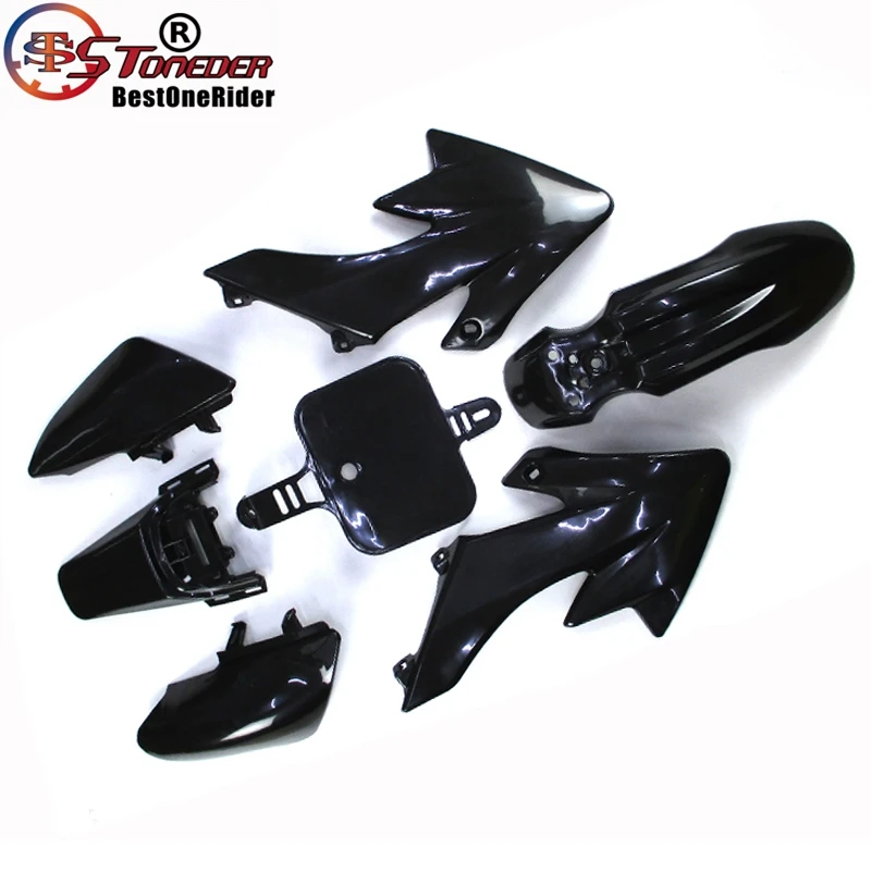 Черный Пластиковый обтекатель для CRF50 XR 50 70 cc 90cc 110cc 125cc 140cc 150cc 160cc Piranha Coolster Pitsterpro GPX