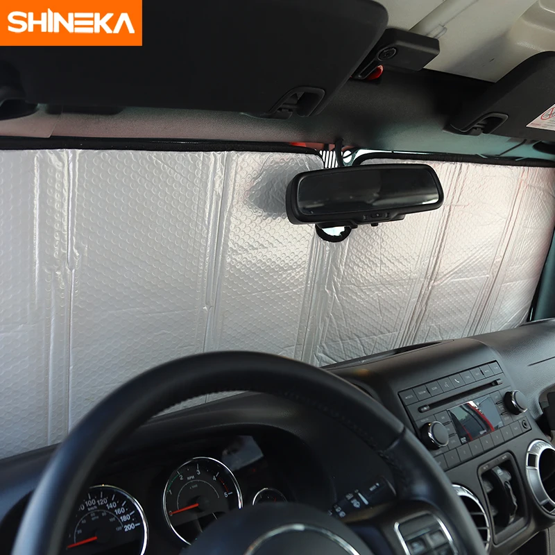 Защитное стекло SHINEKA для лобового стекла защита от УФ лучей аксессуары Jeep Wrangler 2007