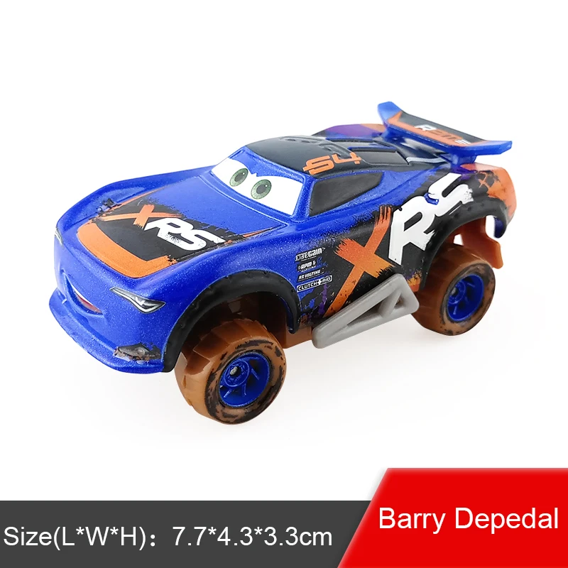 Disney Pixar Cars 3 № 19 Барри Depedal 1:55 литья под давлением Металл Игрушечная машина из
