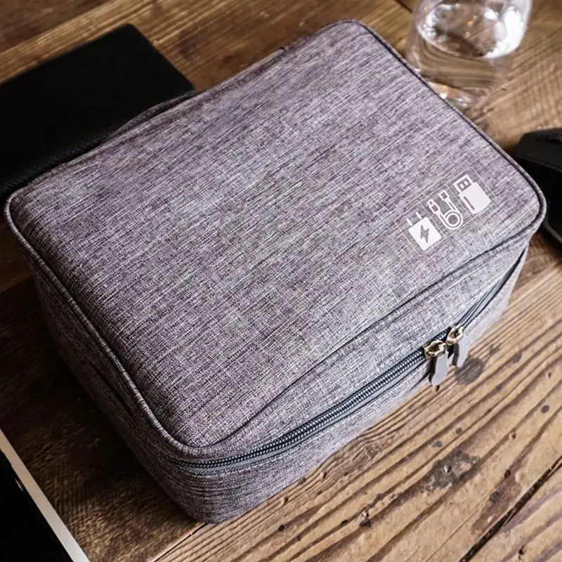 

Travel USB Flash Drives Case Organizer Bag Digital Storage Pouch Data Earphone Cable