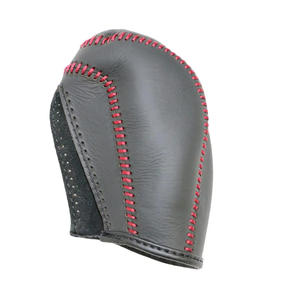 Gear cover Red PONSNY Рулевое управление автомобиля/Шестерня/ручной тормоз натуральная кожа чехлы Чехол для Chery Tiggo 5 сшитый вручную чехол из коровьей кожи - Название цвета: Gear cover Red