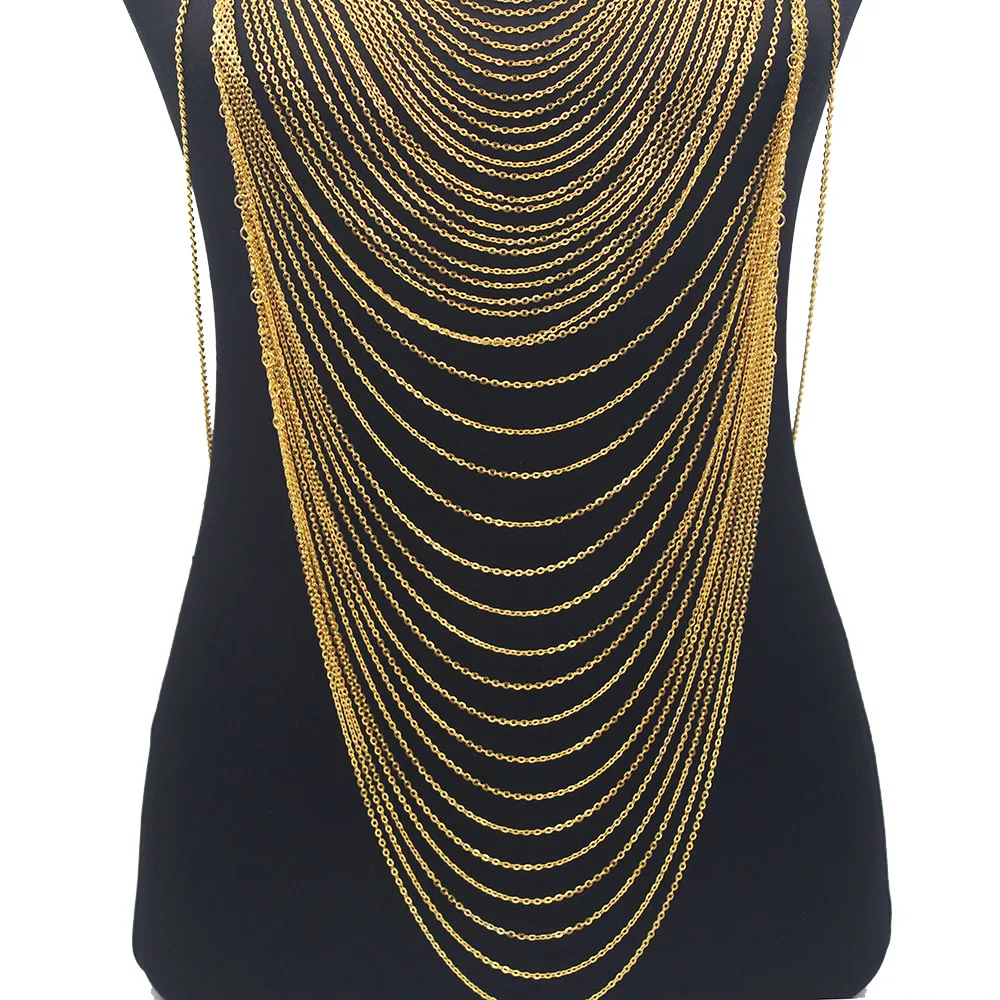 Роскошная модная блестящая цепочка для тела золотого цвета бюстгальтер ожерелье