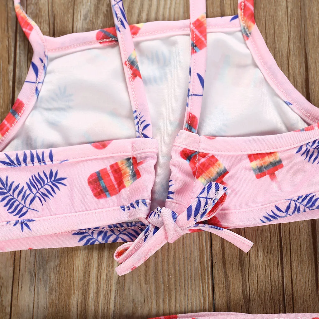 2019 детский купальник милый летний купальный костюм с бантом для маленьких