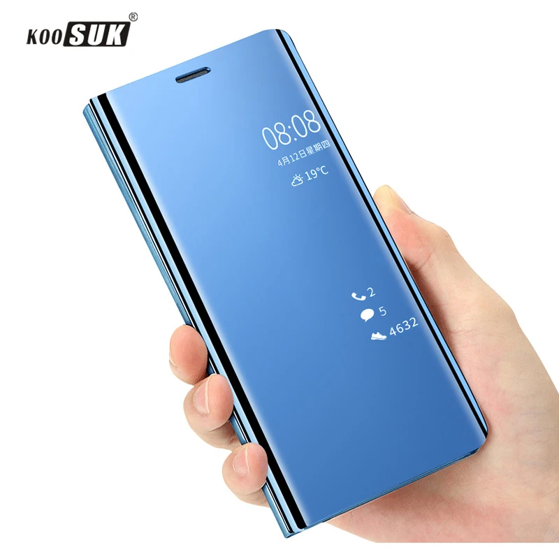 Чехол для Huawei Mate 20 Lite чехол с откидной крышкой умное магнитное прозрачное зеркало