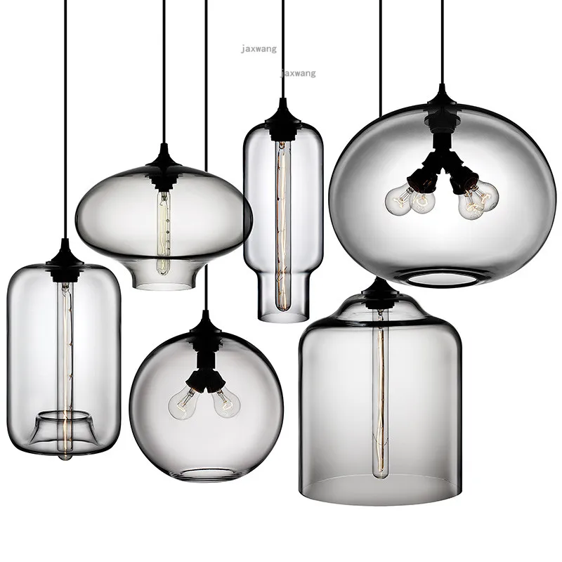 Художественная барная светильник люстра светодиодный кухонная лампа стеклянный