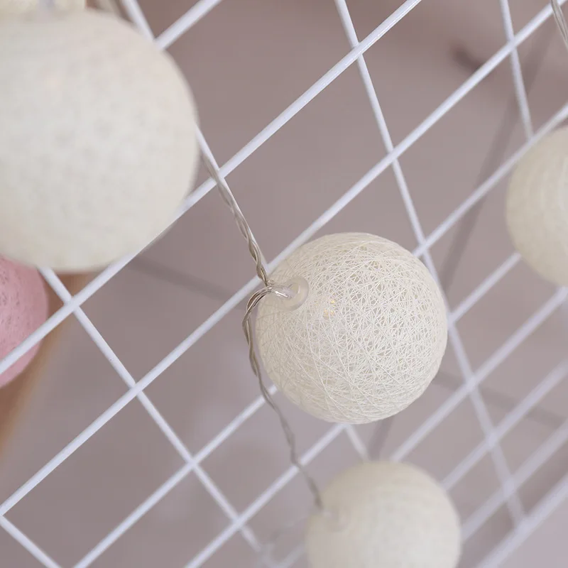 3M20Ball, Свадебный светодиодный светильник, хлопковый шар, светильник из ротанга, шар, лампа для спальни, праздника, вечеринки, украшение, светильник