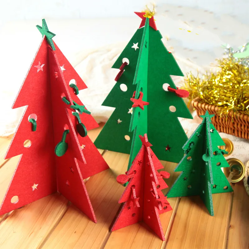 Рождественские принадлежности фетр Рождественская елка подарки украшения