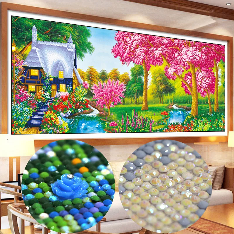 Алмазная картина сделай сам в специальной форме вышивка крестиком домашний