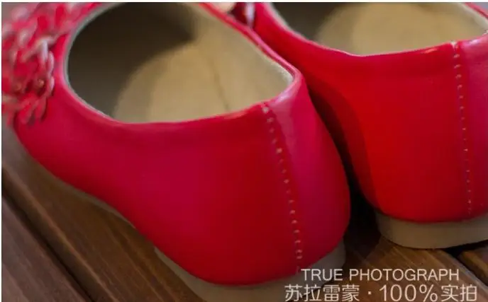 Children Shoes Girls Princess Fashion Leather Lovely Flower Kids Soft Sole Flats Flat | Детская одежда и обувь