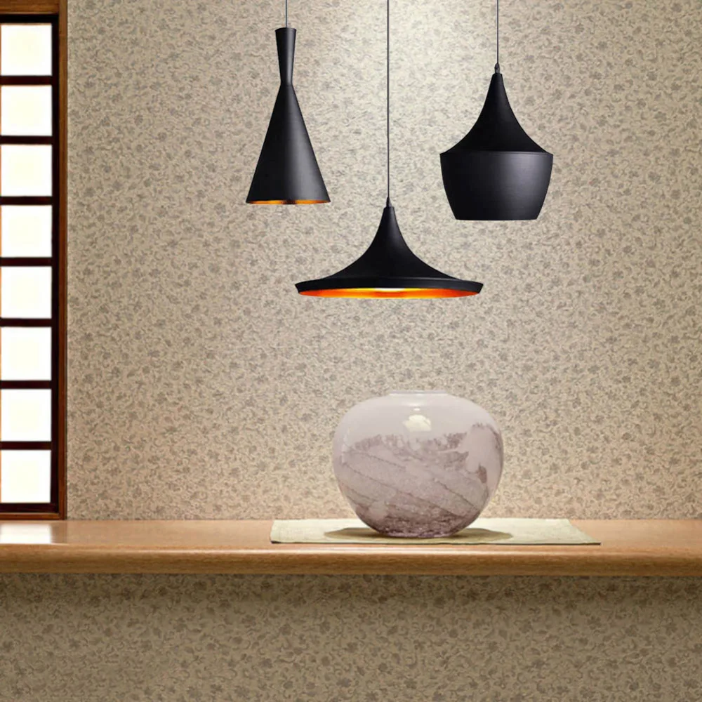 

Slope indoor wrought iron lamp shade Industrial retro retro Edison modern chandelier LED ceiling living room bedroom home lamp