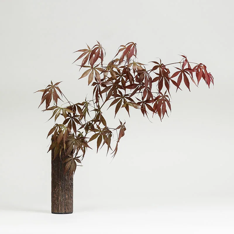 Винтажная ваза Zen Style Ikebana Цветочная креативная грубая керамика дерево зерно