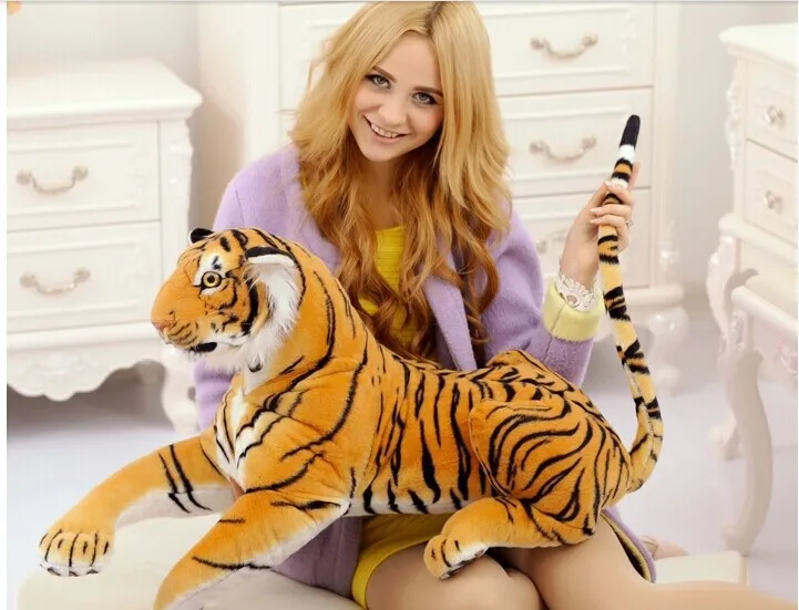 Моделирование животных плюшевый тигр большие размеры 31 дюйм лежа плюшевые