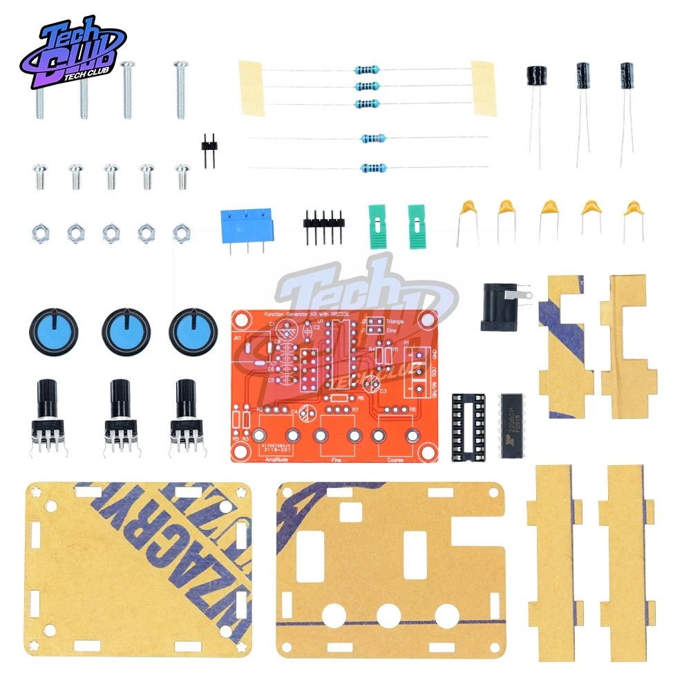 Генератор сигналов XR2206 DIY Kit синусоидальный/треугольный/квадратный выход 1 Гц МГц