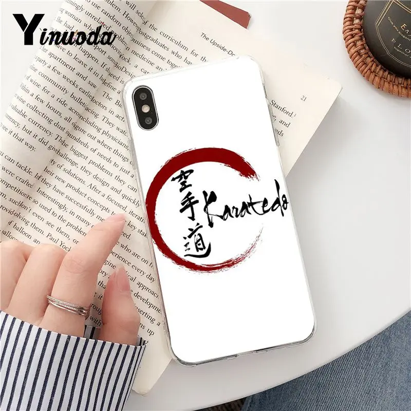 Yinuoda Oyama Kyokushin каратэ TPU прозрачный чехол для телефона iPhone 8 7 6 6S Plus X XS MAX 5 5S SE XR 10