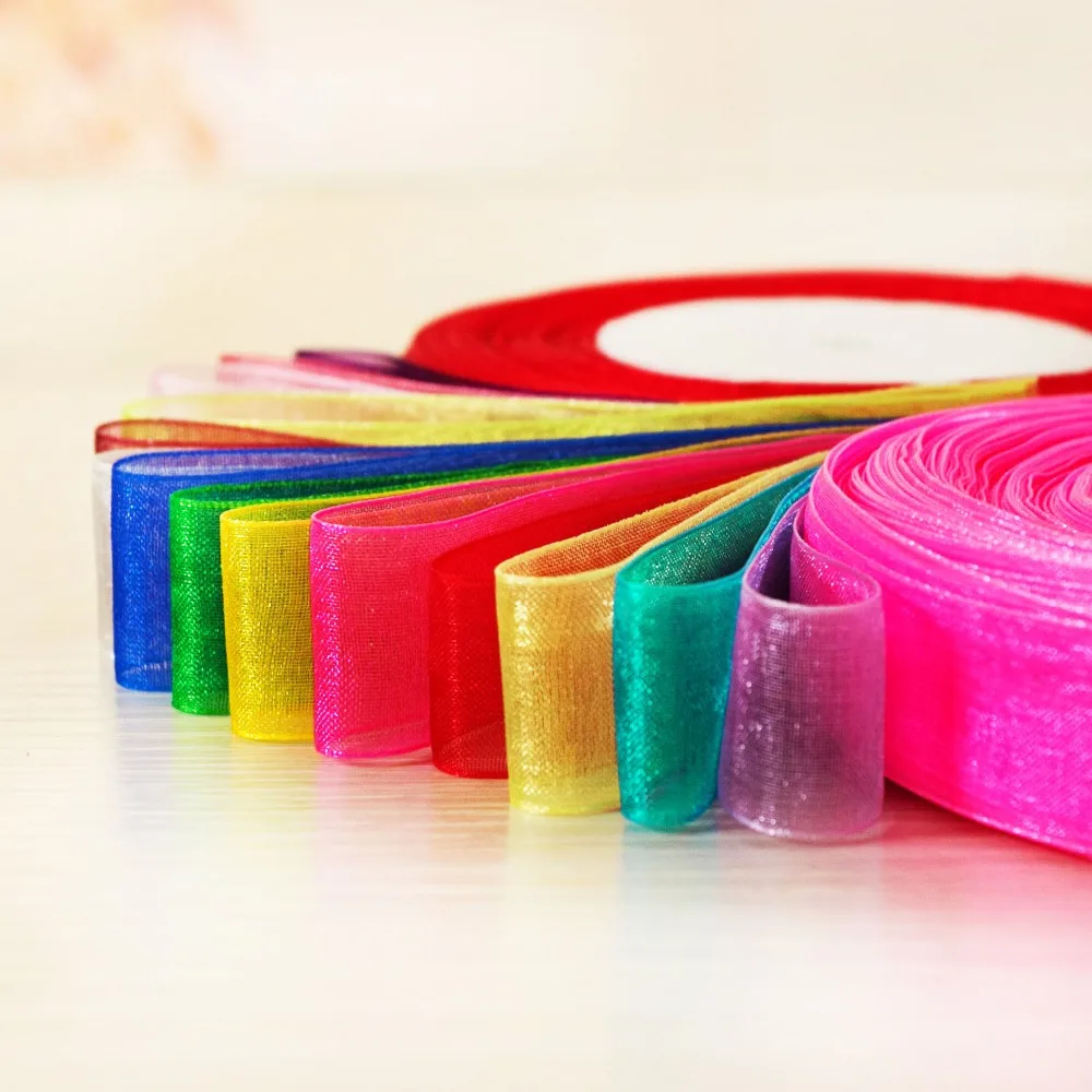 Лента из органзы 90 м/лот ширина 2 5 см | Дом и сад