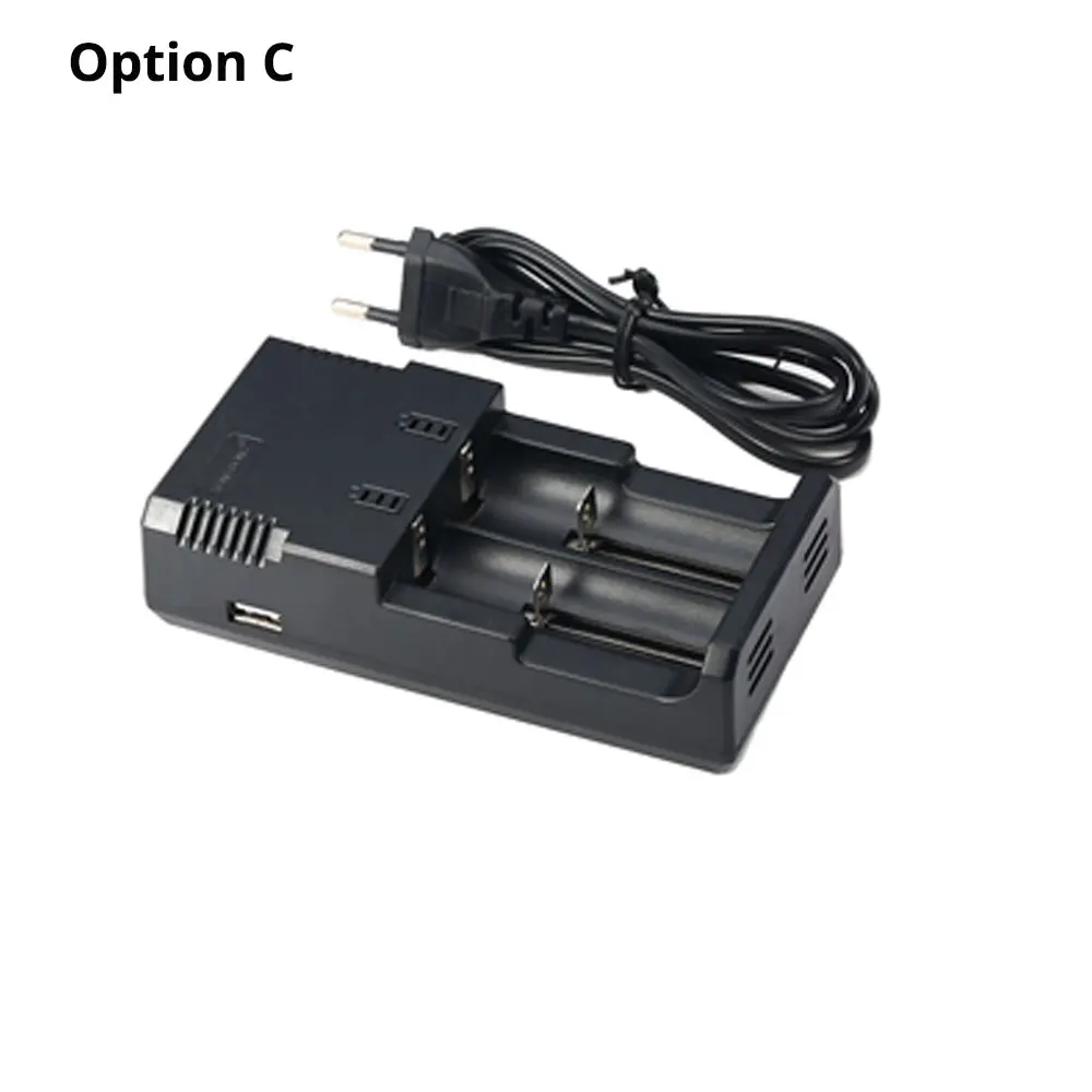 Option C Lii4.3/Lii-4.2/Lii-3.7V 14500/18650/26650/18350/16340/18500/зарядное устройство для никель-кадмиевых или никель-металл-литиевая батарея AAA Зарядное устройство литий-ионная аккумуляторная батарея - Испускаемый цвет: Option C