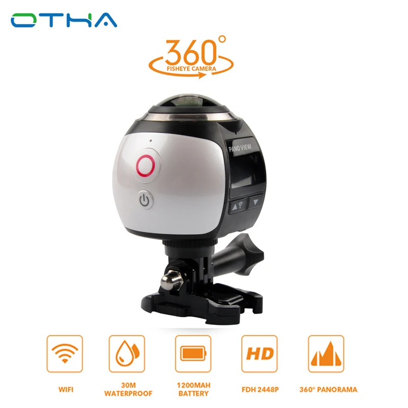 OTHA 4 К 360 действие Камера HDMI1.4 Мини Wi Fi спортивные Ultra HD панорама подводный
