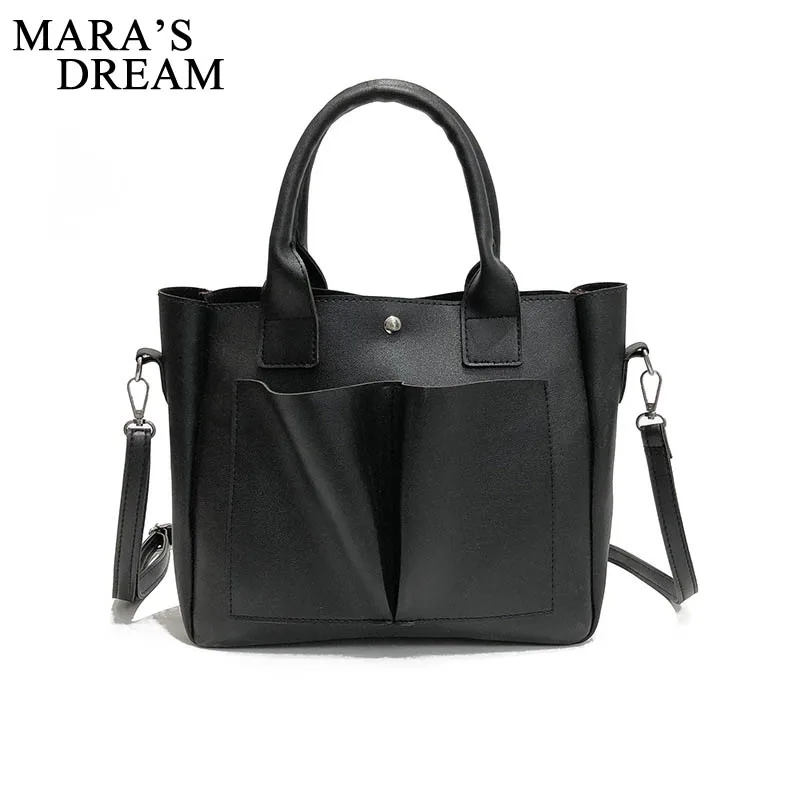 Mara's Drea новинка весны 2019 простые вместительные Сумки из искусственной кожи
