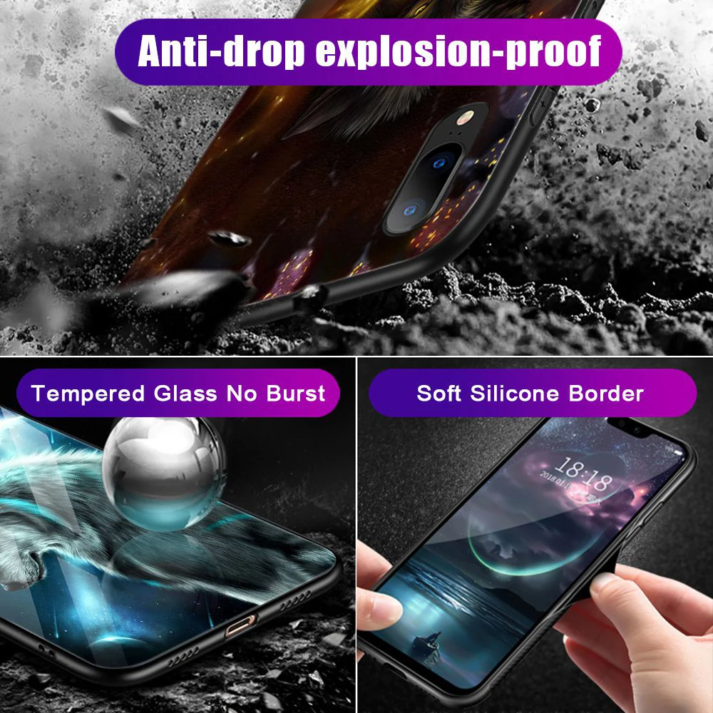 Artisome звезда пространство закаленное Стекло чехол для iPhone X XS MAX 7 8 6 s Мягкий край