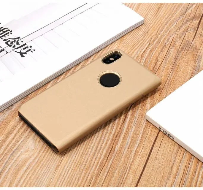 Чехол для Xiaomi Redmi Note 5 Pro чехол note pro Global умный флип с окошком и зеркальным покрытием
