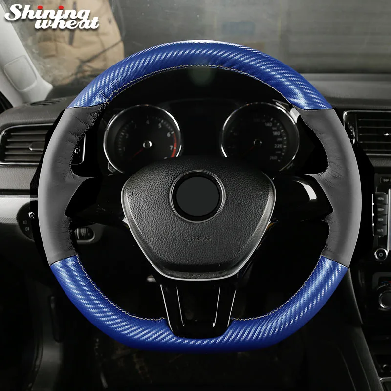Чехол на руль из искусственной кожи для Volkswagen VW Golf 7 Mk7 Polo Jetta Passat B8 Tiguan|leather steering wheel