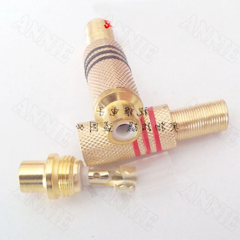 100 шт./лот AV Проводная розетка RCA разъем для сварки аудио и видео удлинитель|jack