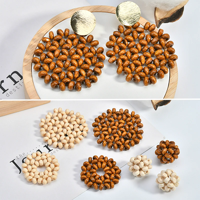 DIY аксессуары ручной работы свежее летнее Настоящее Дерево ткачество шар ловли