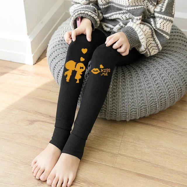 Леггинсы для девочек Плюшевые вельветовые длинные детские штаны с героями