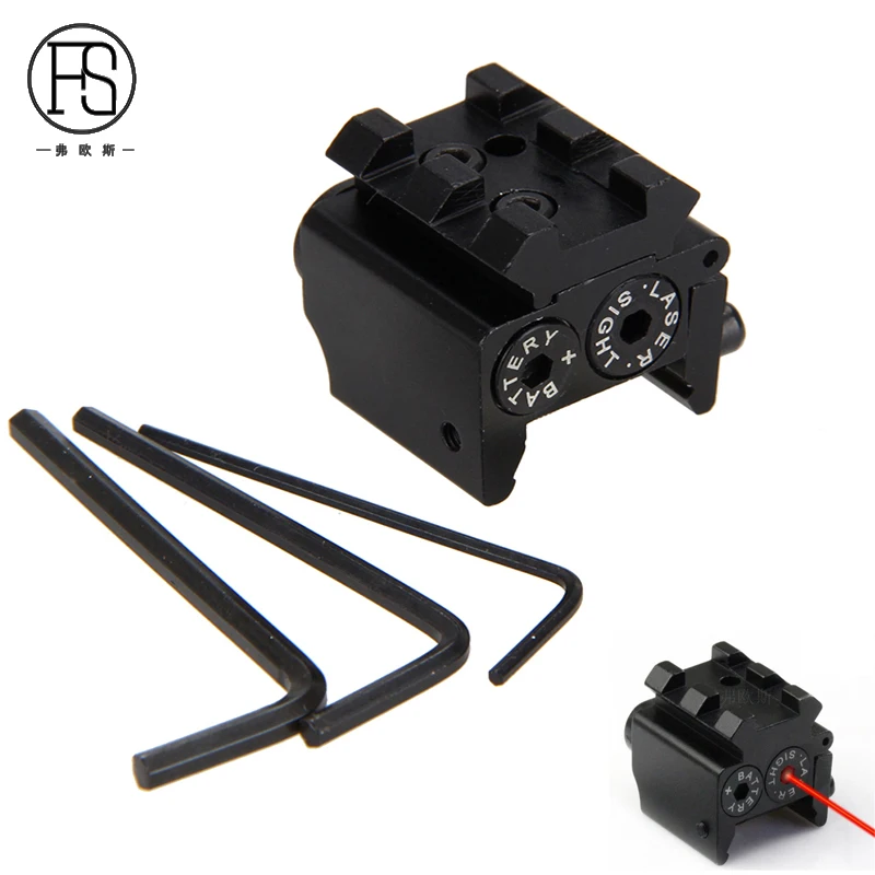 

Tactical Hunting Red Laser Sight Scope For Pistol Rifle Picatinny 20mm Rail Mini Gun Red Laser Optical Equipment For Hunting