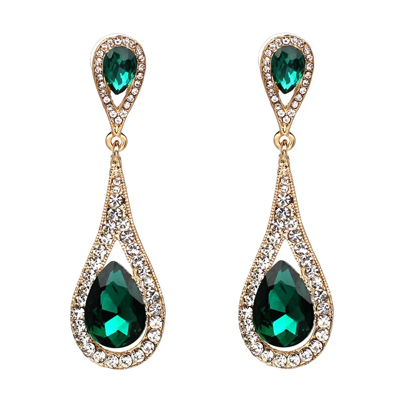 AOTEMAN 2019 новые винтажные крупные Серьги с драгоценными камнями|earrings bohemian|dangle drop