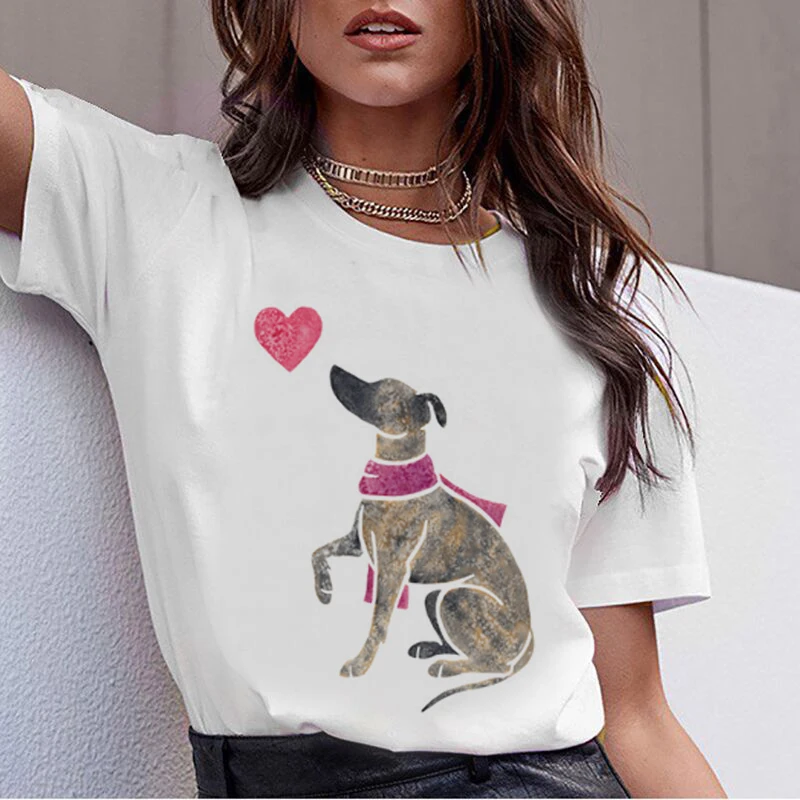 22 Женские топы женские Beagle Border Collie Malinois 90 s футболка корейский бультерьер Rottweiler футболка Милая Whippet Greyhound футболка - Цвет: 22