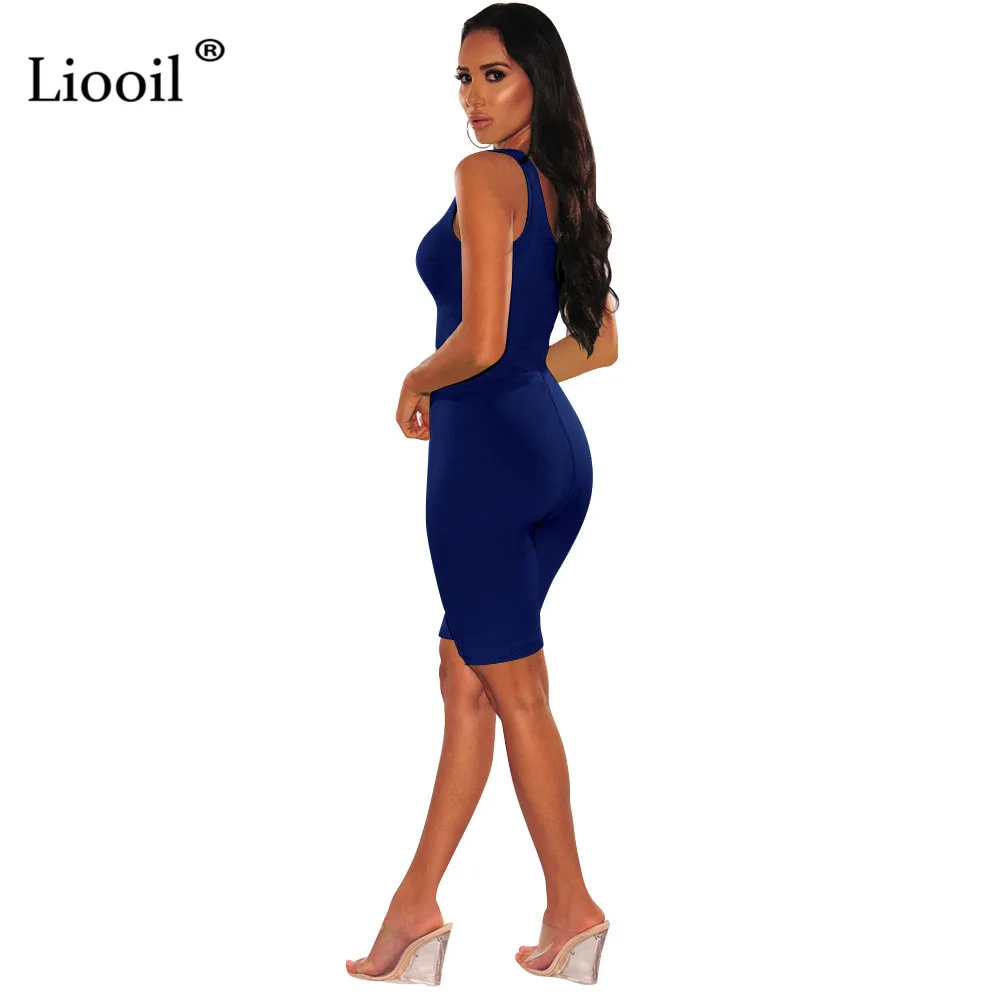 Liooil неоновый зеленый облегающий комплект из 2 предметов, женские обтягивающие наряды, спортивные костюмы, сексуальный топ на бретелях и байкерские шорты, летний комплект для активного отдыха