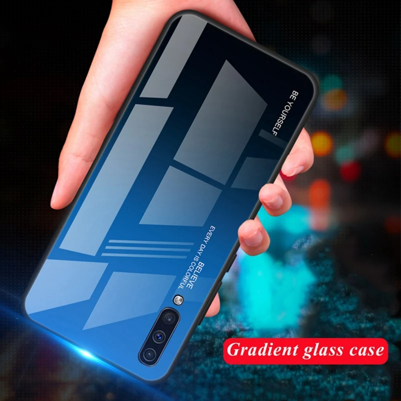 Роскошный стеклянный чехол для Samsung Galaxy A31 A11 A51 A71 A90 5G A21s A41 A50 A20 A30 A40 крышка S10 Lite S20
