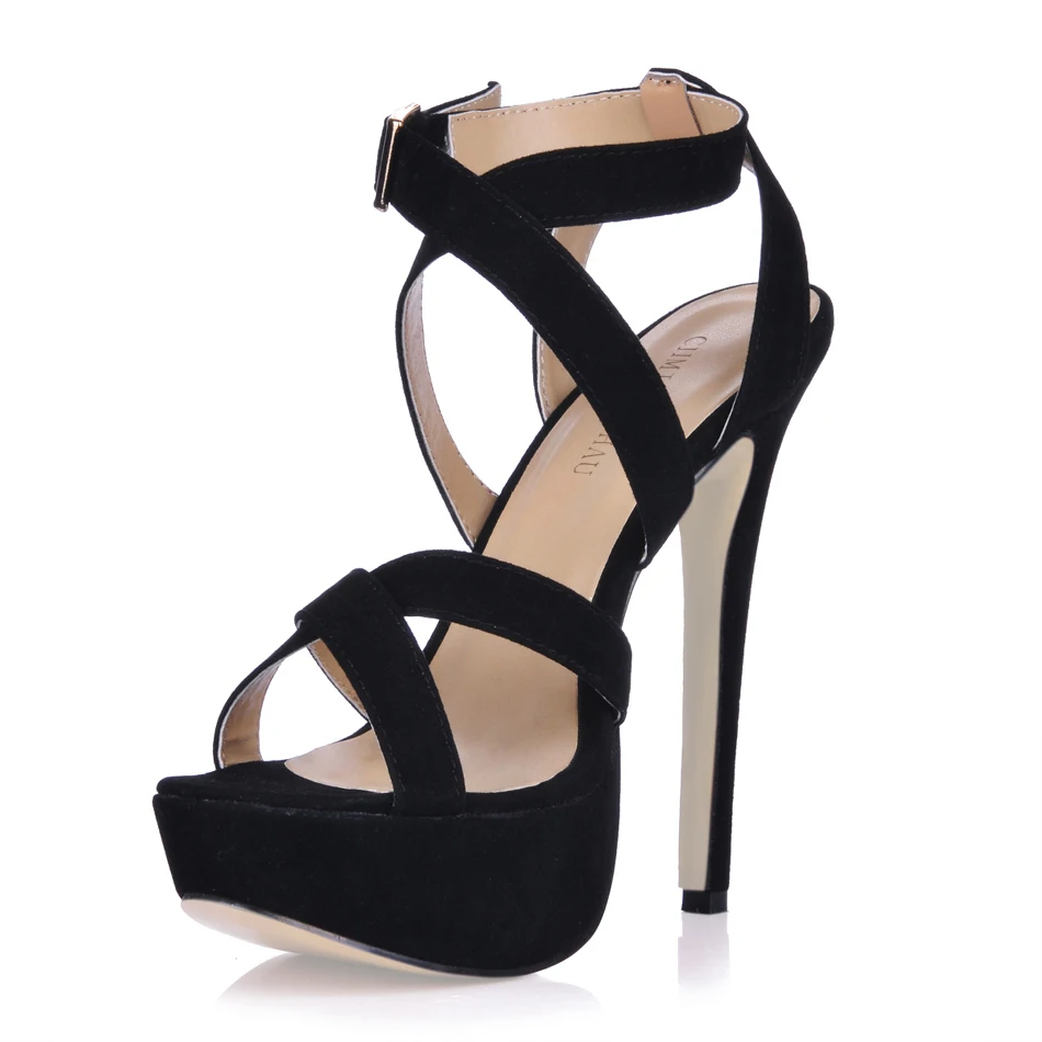 

Sexy Party Open Toe Stiletto Ankle Strap Platform Women Sandal Chaussure Sandales Femmes Bride de cheville Bout Ouvert 3463SL-a1