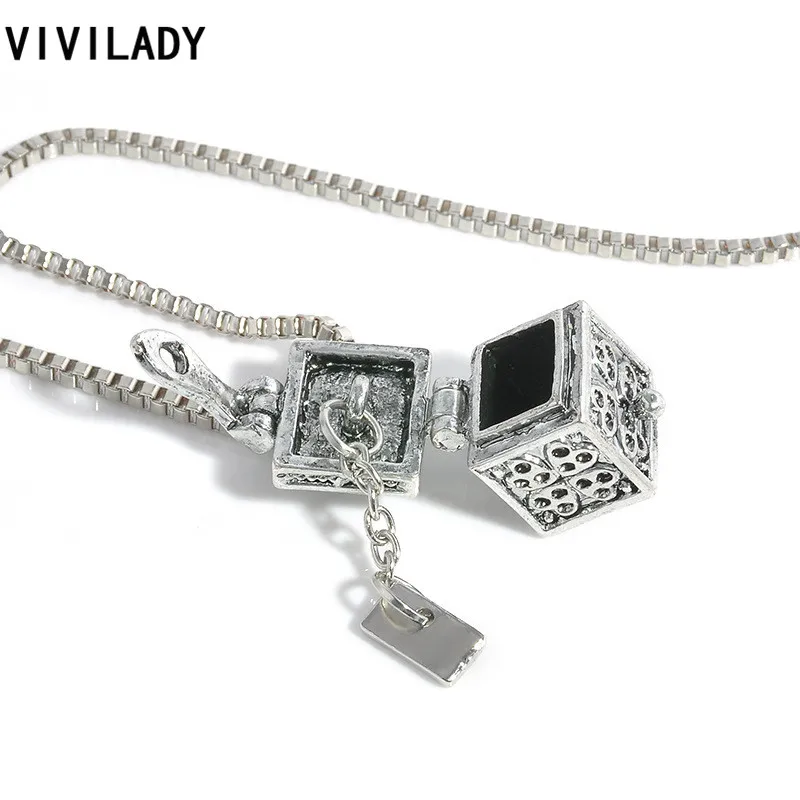 VIVILADY модная самая низкая цена винтажные коробки с милыми шармами ожерелья