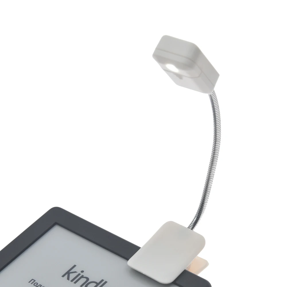 1 шт. портативный светодиодный светильник с гибким зажимом для чтения книг Kindle