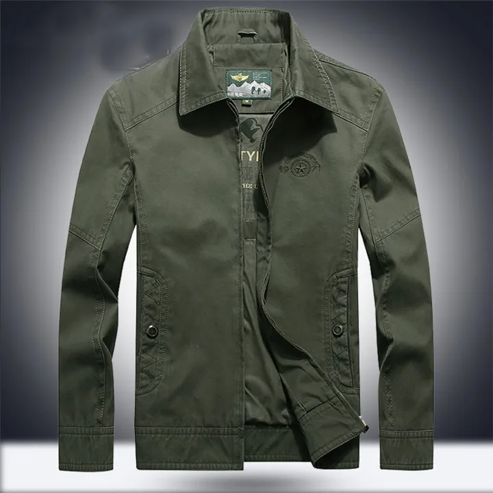9919-ARMY Новая весенняя AFS JEEP куртка мужская куртка-бомбер veste homme Тактическая Военная Мужская куртка и пальто размера плюс 4XL - Цвет: 9919-ARMY