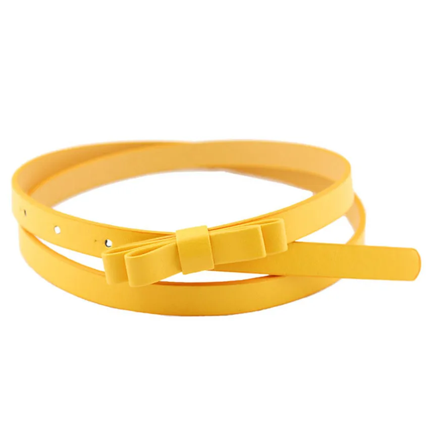 

Home&Nest New Fashion Dow Candy Thin Women Pu Leather Casual Belt Cummerbund For Girl Dress Walking Fitness Shopping #0321