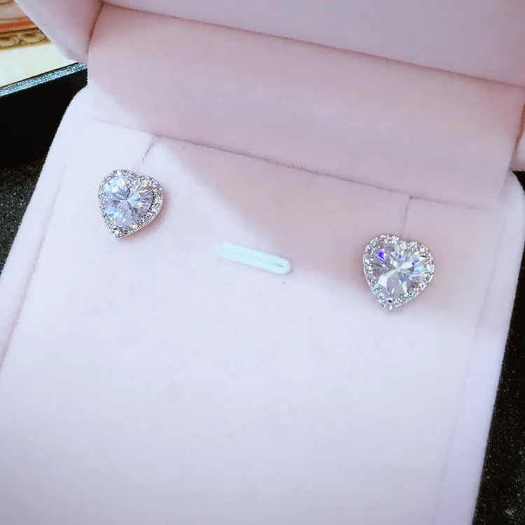Женские серьги в форме сердца GAOLA с цирконием кубической огранки GLE4335|earrings