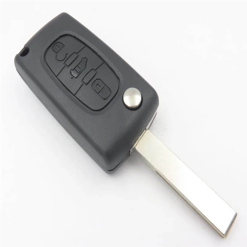 Cocolockey сменный Корпус ключа для Fiat Scudo 3 кнопки Средний Ван знак без батареи
