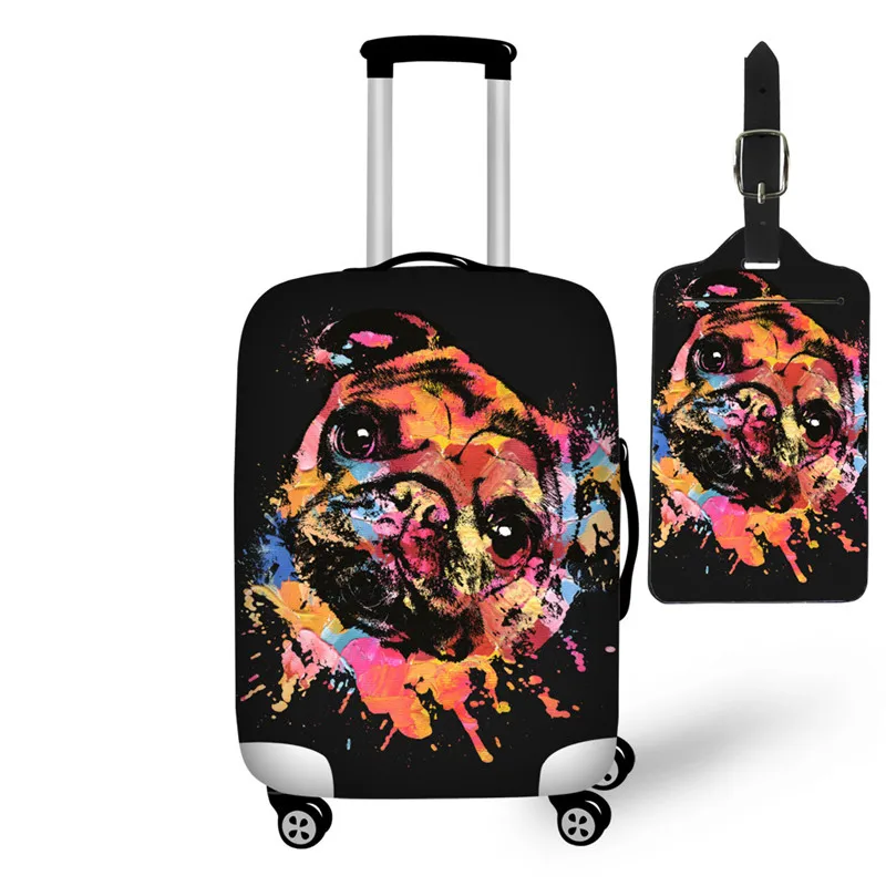 Z3867Z24-cover Nopersonality Puppy принт с Мопсом багаж защитный чехол эластичный 18-30 дюймов чемодан Крышка Водонепроницаемый для дорожных принадлежностей - Цвет: Z3867Z24-cover