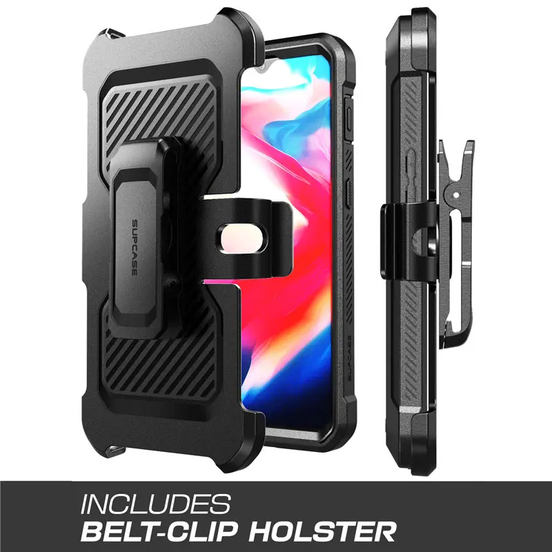supcase for oneplus 6t case ub pro heavy duty full body rugged holster protective case with built in screen protectorkickstand free global shipping