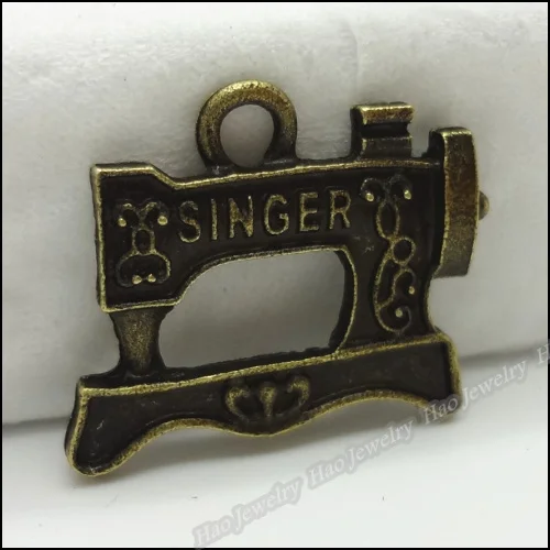 80 шт винтажные Подвески швейная машина Кулон Античный бронзового цвета из