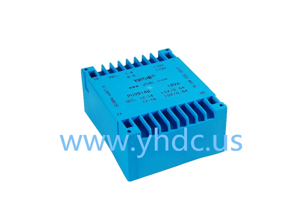PU3914B UI Тип 18VA 2*115V 2*12V PCB Инкапсулированный трансформатор | Обустройство дома