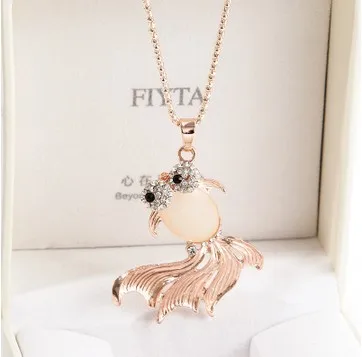 Free shipping! Long Clothes Accessories Pendant Crystal bag Necklace Opal Clavicle Chain Sweater geometric Jewelry |