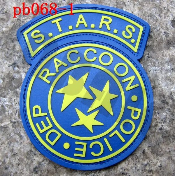3D ПВХ патч Biohazard зонтик корпорация енота полиции DEP S.T.A.R.S Резиновый патч