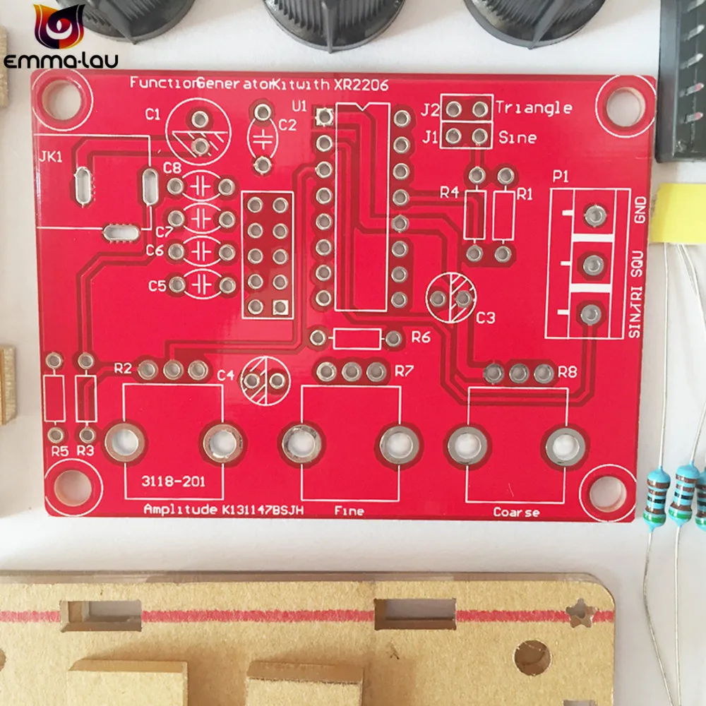 XR2206 функциональный генератор сигналов DIY Kit синус/треугольник/квадратный выход 1